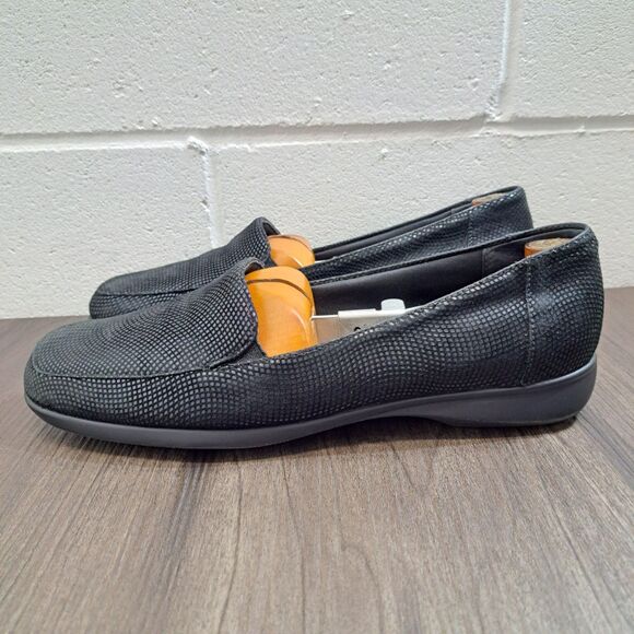 Trotters Casual Loafer. Black Slip On Flats Women's Shoes Size 9.5 Wide - Picture 4 of 7